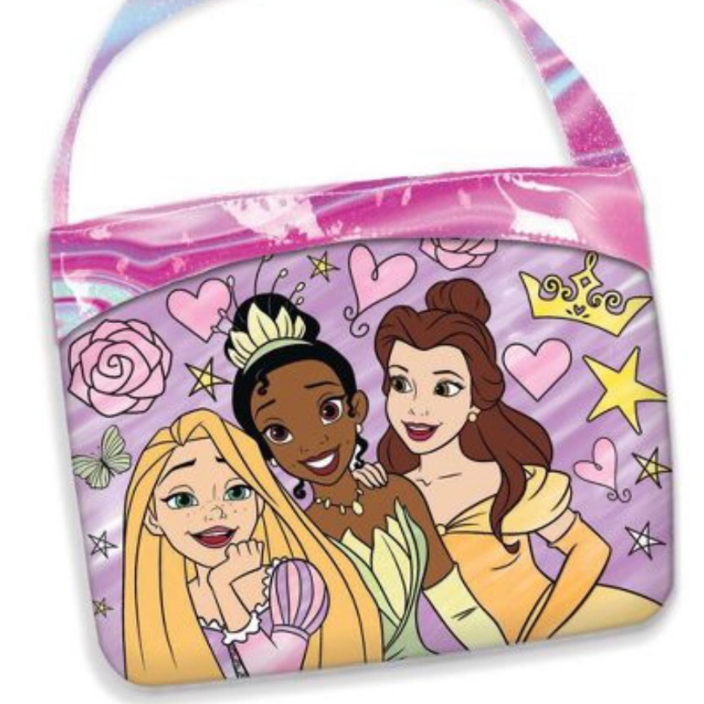 Disney Princess Shoulder Bag Rapunzel Tiana and Belle Plastic Girlycore